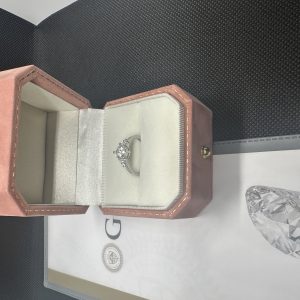 指輪ダイヤ プラチナ ダイヤ 指輪 天然ダイヤモンド1.01ct GIA鑑定書 AU750指輪