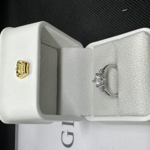 指輪ダイヤ ゴールド ダイヤ リング 天然ダイヤモンド1.01ct GIA証明書 AU750指輪