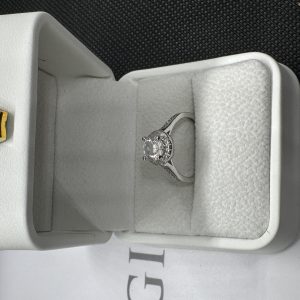 指輪ダイヤ スイート テン 指輪 天然ダイヤモンド1.01ct GIA鑑定書 AU750指輪