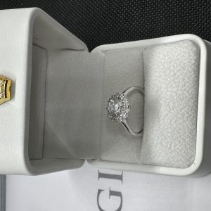 指輪ダイヤ 1 カラット ダイヤ 天然ダイヤモンド1.01ct GIA鑑定書 AU750指輪